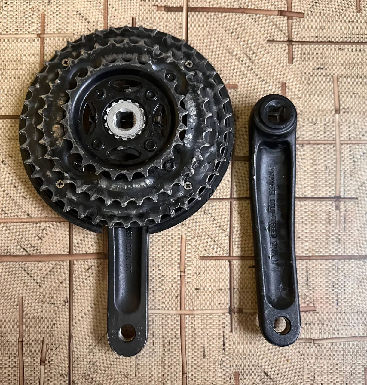 Потрійна система шатунів Prowheel TA-CN68 42/34/24T 170 мм фото 1