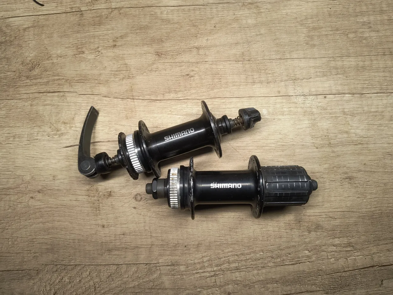 Втулки Shimano FH-TX505 + HB-TX505 + ротор SM-AT10-S + педалі Welogo + винос Cannondale C3 фото 3