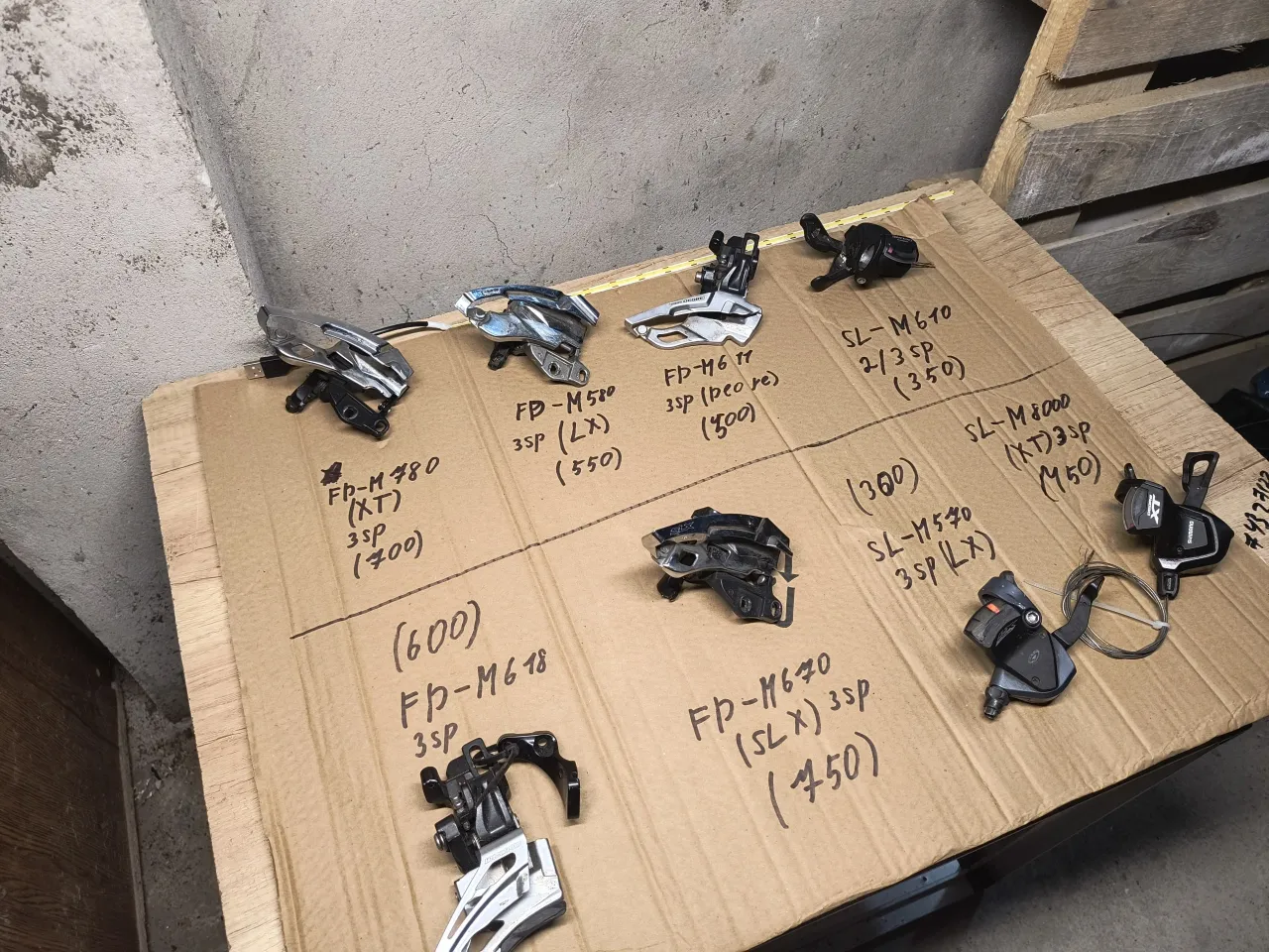 Монетки Sram 3sp + Перекидки Shimano Deore XT/SLX/LX фото 1