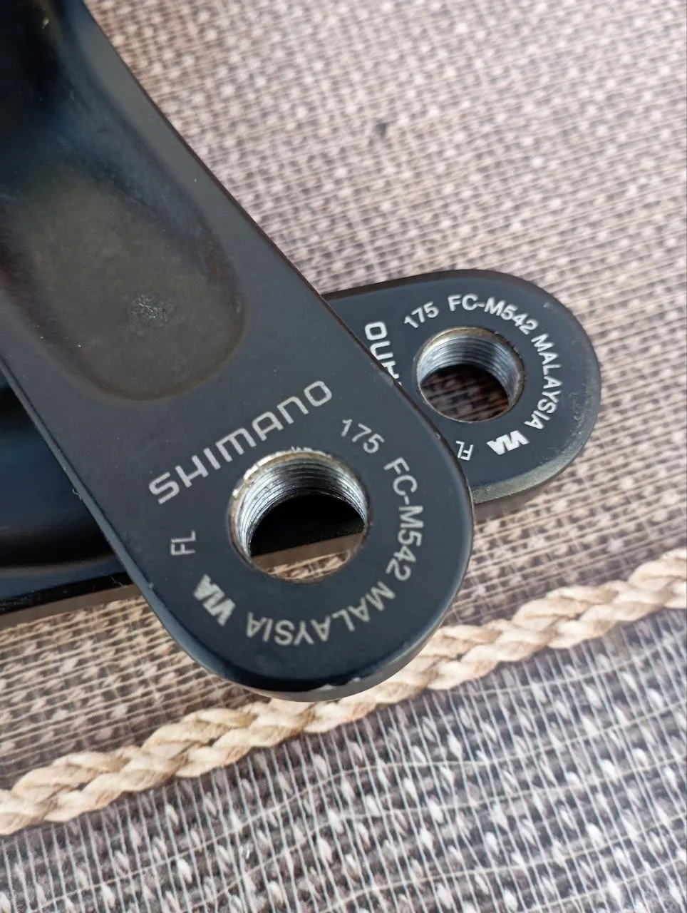 Шатуни Shimano Deore 44-32-22T Hollowtech II + Каретка Shimano Hollowtech II фото 4