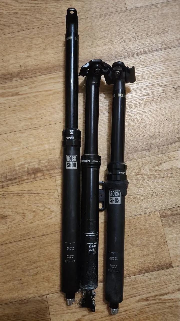Дропер RockShox Reverb Stealth + X-Fusion Manic на запчастини фото 1