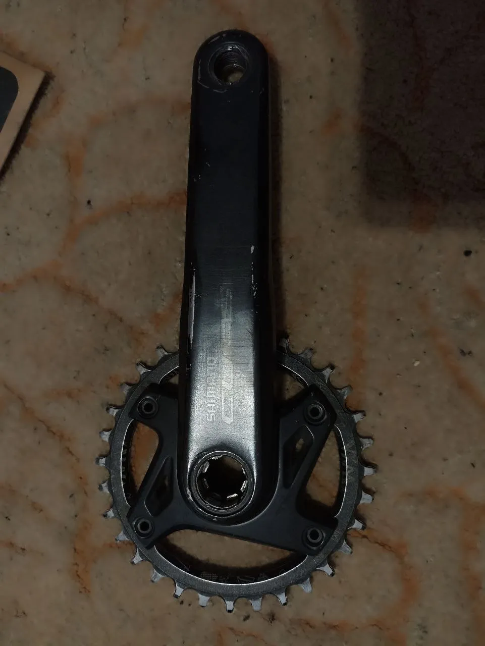 Шатуни Shimano CUES U6000-1 + зірочка 38т + ротор 203 мм + адаптер фото 5