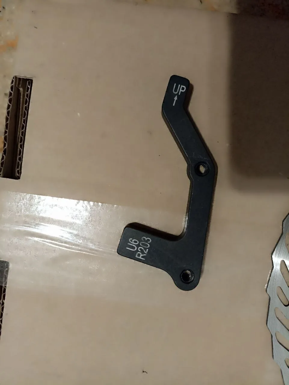 Шатуни Shimano CUES U6000-1 + зірочка 38т + ротор 203 мм + адаптер фото 2