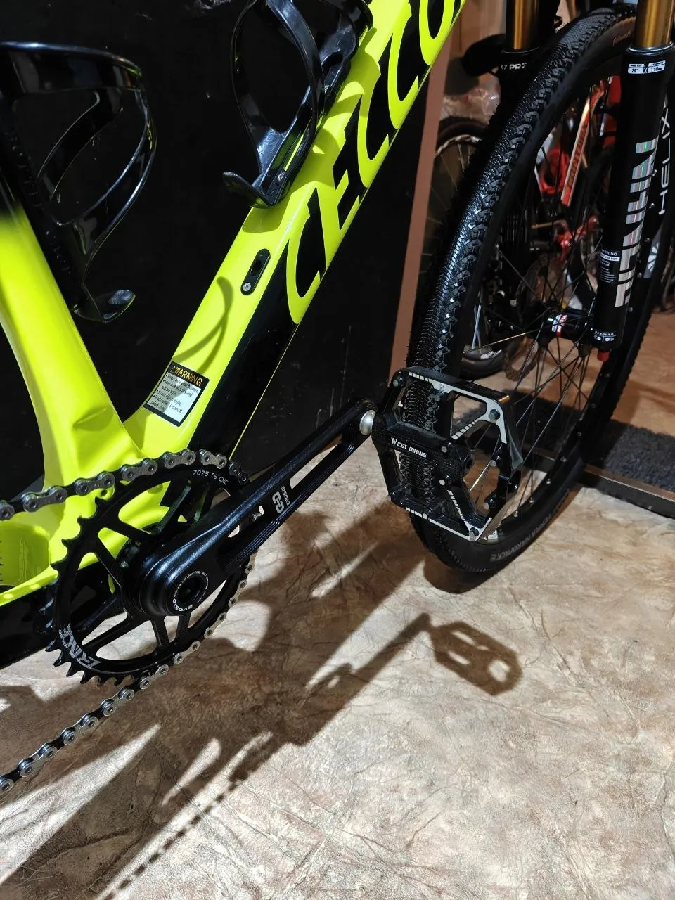 Ceccotti карбонова рама M + вилка Nanlio X7 Pro + гальма Shimano MT200 + трансмісія Deore 5100 1x11 фото 5