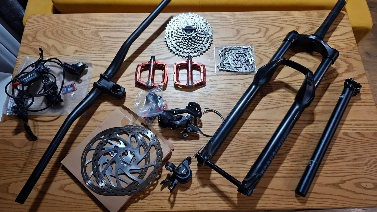 Ланцюг SRAM PCEX1 + перекидка Shimano DEORE + касета + манетка фото 8