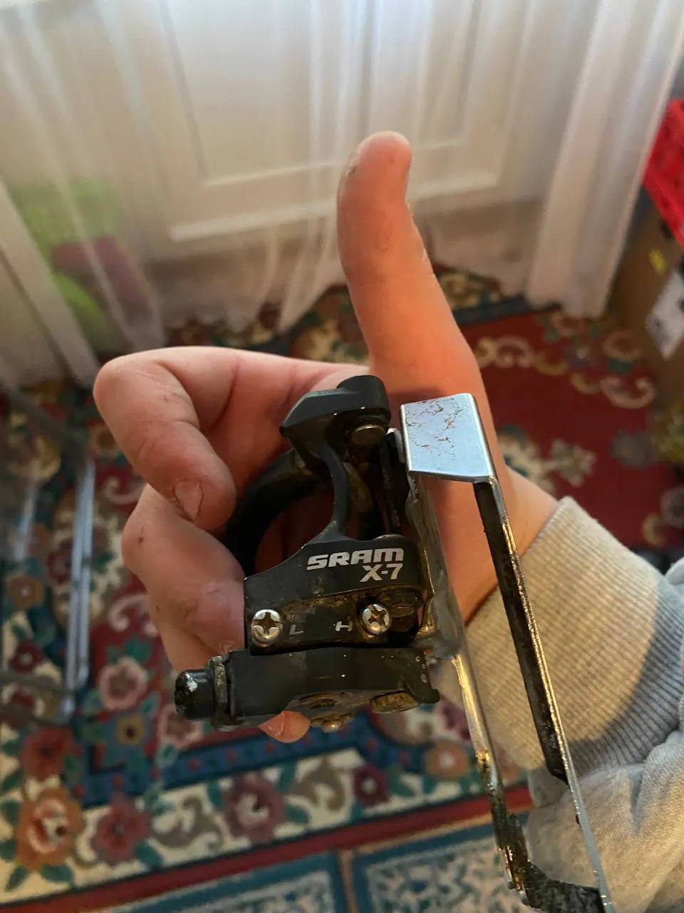 Передній перемикач SRAM X7 фото 2