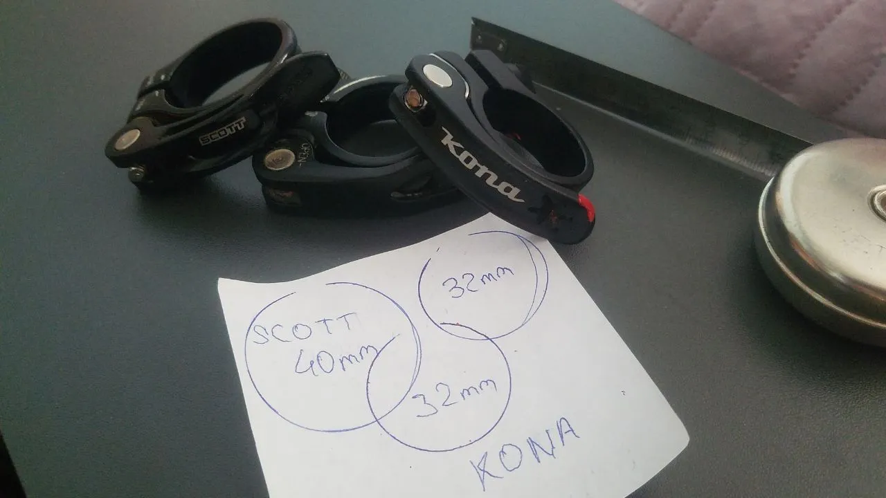 Зажими Scott + Kona + MTB 32–40 мм фото 1