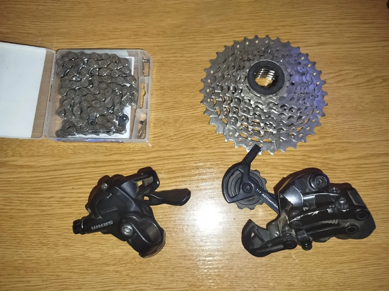 SRAM X4 трансмісія 8sp + RockShox Monarch R амортизатор фото 2