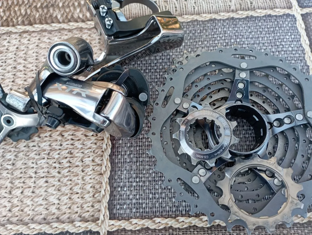Комплект Shimano XTR 960 (передній перемикач + задній перемикач + касета) фото 3