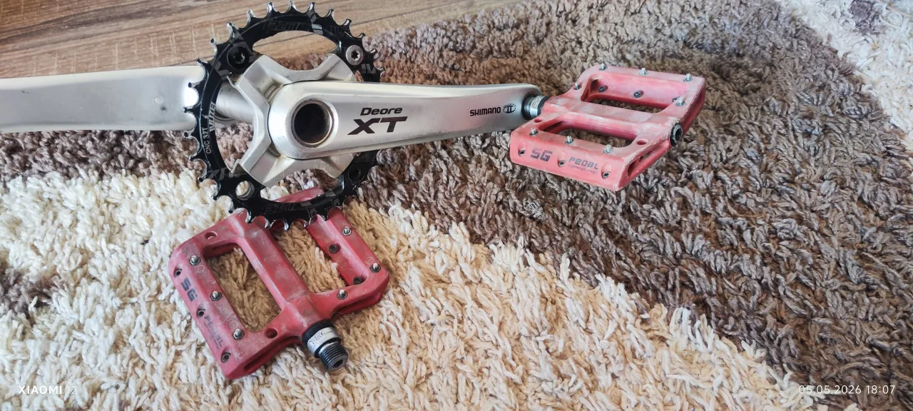 Шатуни Shimano Deore XT 32T + педалі фото 5