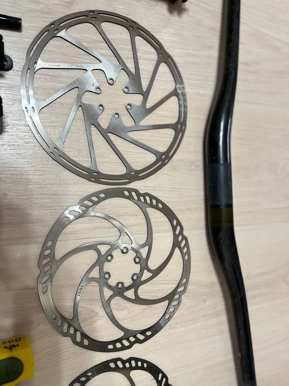 Карбон руль + винос + ротори Magura + мультитул та ін. фото 4