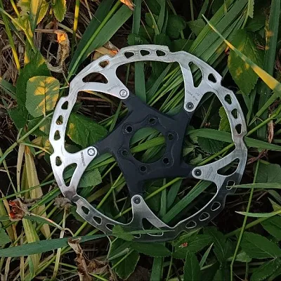 Диск гальмівний Shimano RT76 160 + 180 мм