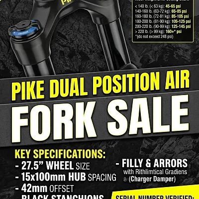 RockShox Pike Dual Position Air 27.5" вилка