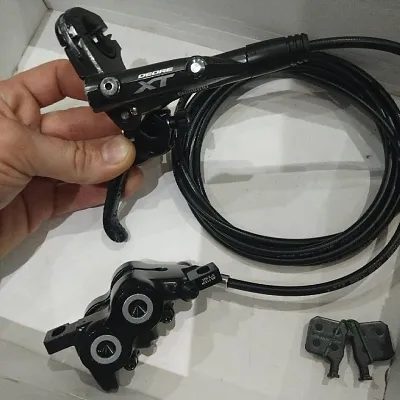 Заднє гальмо Magura MT5 + ручка Shimano XT