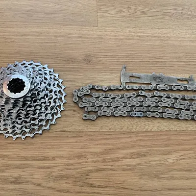 Касета Sram 1070 + ланцюг HG95