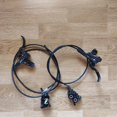 Гальма Shimano XT M8100 + Magura MT5 + ручки + гідролінія