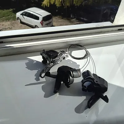 Перемикач передній Shimano FD-M430 + монетки Shimano Alivio