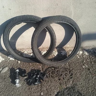 Амортизатор + камери та покришки 20" + винос BMX + ротори