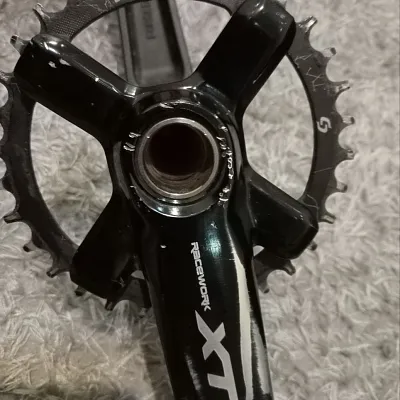 Шатуни Race Work XT 32T Hollowtech II + педалі Enlee + каретка