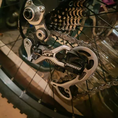 Трансмісія Shimano Deore XT RD-M772 + передня зірка + касета + ланцюг