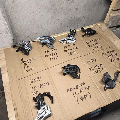 Монетки Sram 3sp + Перекидки Shimano Deore XT/SLX/LX