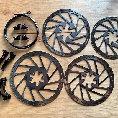 Ротори Sram 180, 200, 220 мм + адаптер + гідролінія